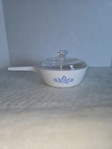 Corning Ware Blau Kornblume 1 Pint P-81-B Kochtopf Topf Pfanne mit Glasdeckel - Bild 1 von 8