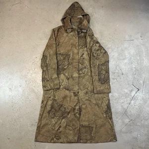 Mycra Pac Womens Rain Coat Womens S/M Map Globe Print Hooded Packable Travel - Picture 1 of 9