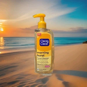 Clean & Clear Morning Burst Facial Cleanser Oil-Free Bursting Beads 8 fl oz - Picture 1 of 1