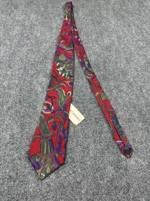 Gravata vintage Bergere designer floral nova com etiquetas - Imagem 1 de 4