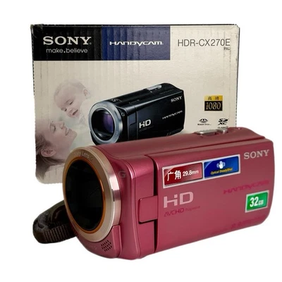 Sony Handycam HDR-CX270E Full HD Pink Camcorder + More TESTED & WORKING! - Image 1 of 4