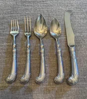 RWP Wilton Armetale 5 Piece Flatware Setting Pewter Never Used