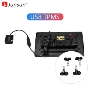 Junsun Moduli USB TPMS Tester Pressione Pneumatici 4 Sensori per Autoradio Android - Foto 1 di 6