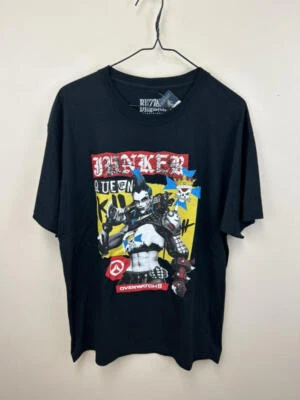 NUEVO CON ETIQUETAS Camiseta Blizzard L Overwatch 2 Junker Queen Negra Manga Corta Foto 1 de 3