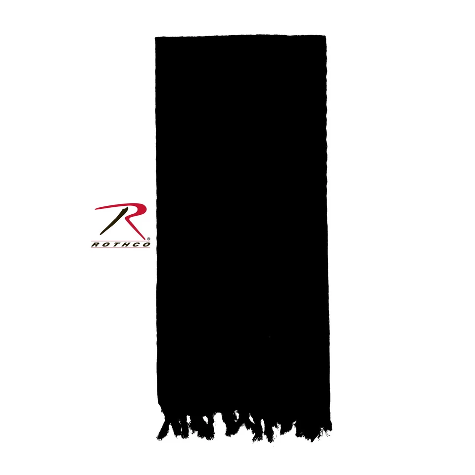 Bufanda táctica del desierto Rothco Shemagh negra lisa #8637 Foto 1 de 1