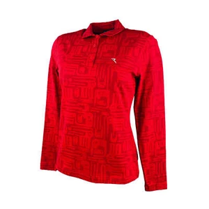Chervo Damen Polo Golfpolo lang Arm Ausia COMFORT rot gemustert 81H neu - Picture 1 of 1