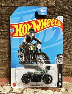 Литой под давлением мотоцикл Hot Wheels Honda CB750 Café, HW: Rod Squad, (2/5) 1:64 - Изображение 1 из 3