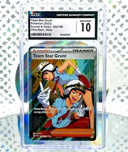 CGC 10 Team Star Grunt 242 S&V Base Set Full Art Ultra Rare Pokemon Trainer Card - Picture 1 of 1