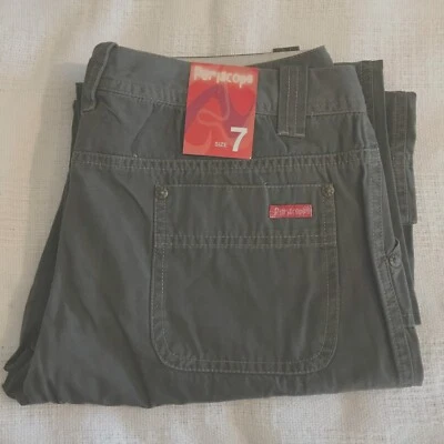 Periscope,‎ PS-3983, Chino Flare Pants, Hip Fit, NWT, Juniors, Grey. SELECT SIZE - Image 1 of 4