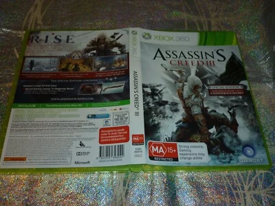 ASSASSIN'S CREED III (2 DISC) (XBOX 360 GAME, MA15+) (152559 A) - Image 1 of 2