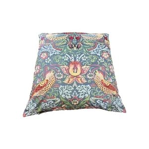 Fundas de Cojín William Morris Strawberry Thief Terciopelo Gris 45cm X 45cm  - Imagen 1 de 3