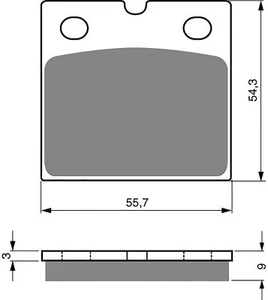 Pastillas de disco de freno traseras R/H Goldfren para BMW K 75 S 1991 - Imagen 1 de 2