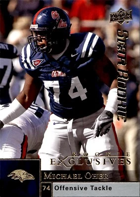 2009 Upper Deck Rookie Exclusives #74 Michael Oher Near mint or better - Image 1 of 2