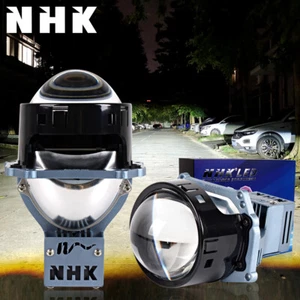 NHK 3.0'' Bi LED Projector Lens 140W Car Headlight Retrofit Universial LHD RHD - Picture 1 of 7