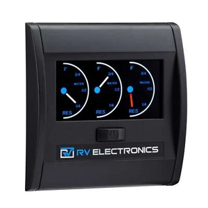 RV Electronics LCD Triple Tank Water Level Indicator Gauge - Zdjęcie 1 z 3