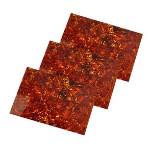 3pcs A4 Size Celluloid Sheet Film Pickguard Customize Pearl Brown Gauge 0.71mm - Picture 1 of 3