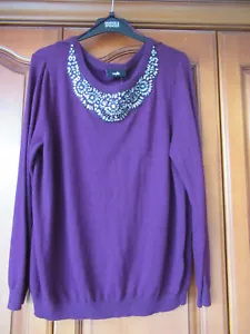 LOVELY WALLIS EMBELLISHED JUMPER - L - Picture 1 of 6