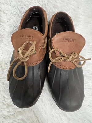 Botas de mujer Sperry Duck corte bajo goma zapatos de lluvia impermeables talla 7 Foto 1 de 4