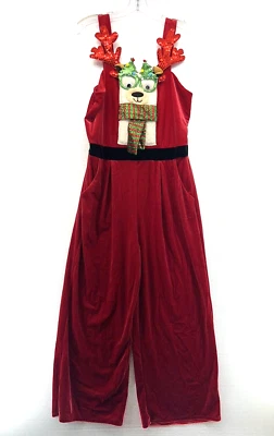 Mono Born Famous Para Mujer Talla L Vacaciones Llama Terciopelo Sin Mangas Gráfico Rojo Foto 1 de 4