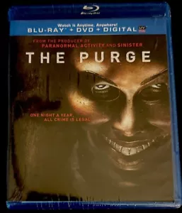 The Purge (Blu-ray/DVD, 2013, 2-Disc Set, Digital Copy UV) Ethan Hawke-New - Picture 1 of 2