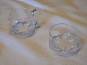 Vintage Orrefors Swedish Crystal Sugar and Creamer Set - Picture 1 of 3