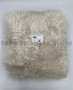 Pottery Barn Luxe Faux Fur Pet Throw Blanket Ivory 52" x 30" #Z1164 - Picture 1 of 4