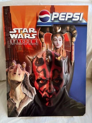 Póster de letrero Pepsi Star Wars Episodio 1 La amenaza fantasma 3D doble cara 24" Foto 1 de 2