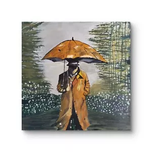 Original Handmade painting alone man - Picture 1 of 4