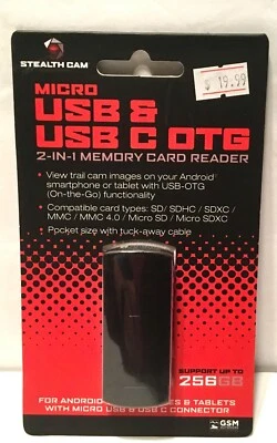 STEALTH CAM MICRO USB CARD READER NEW FACTORY SEALED FROM RADIOSHACK - Image 1 of 2