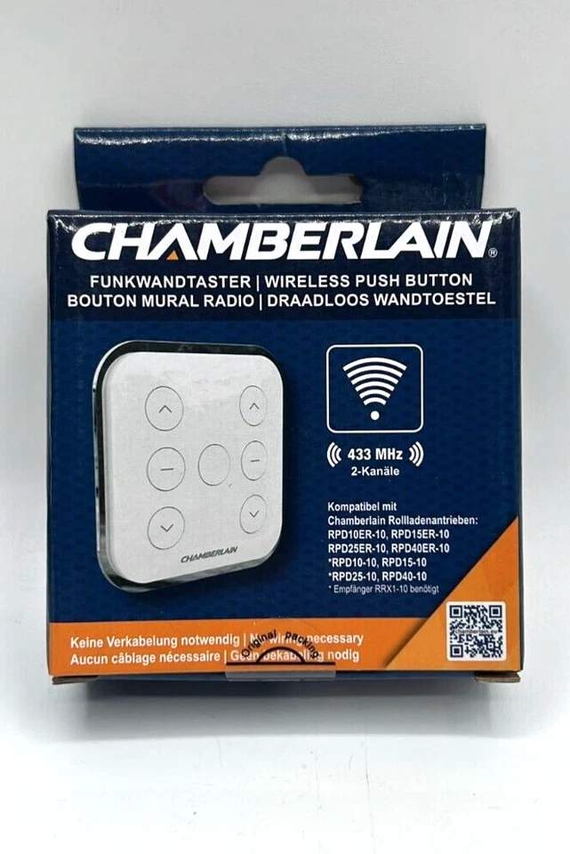 Chamberlain 1-Kanal Funkwandtaster "RTXW1-10" weiß G625 - Bild 1 von 1