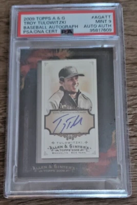 2009 Topps Allen & Ginter's Framed Mini Auto Troy Tulowitzki #AGA-TT PSA Mint 9 - Image 1 of 2
