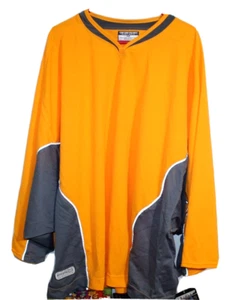 TPS Hockey RS Practice Jersey Size AD Gold Gray Style 424010 - Picture 1 of 6