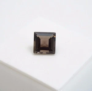 Smoky Quartz - 2.10ct+ 8mm - Square Cut - Smoky Quartz Loose Gemstone - Picture 1 of 7