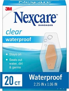 Nexcare wasserdichte Bandagen, transparente Bandagen für Finger und Ellenbogen - 20er Pack - Bild 1 von 6