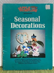 Vintage Apple Dumplins Seasonal Decorations Sewing Patterns Dolls Witch Animals - Picture 1 of 12