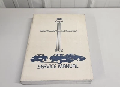 Libro de reparación manual de taller Ford Mercury Capri 1992 original de fábrica Foto 1 de 4