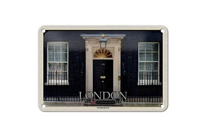 Blechschild 18 x 12 cm Urlaub Reise Schild: England UK Downing Street 10 - Bild 1 von 2