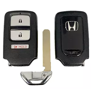 OEM Honda Keyless Entry Remote Fob 3 Button + Uncut Key Insert OEM Honda KR5V1X - Picture 1 of 8