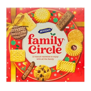 Family Circle Biscuit Cookies McVities Mixed Assortment Christmas Gift Box 400g - Picture 1 of 7