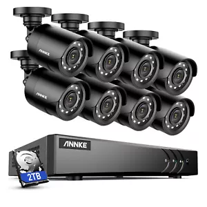 ANNKE 1080P CCTV Security Camera System 5MP Lite 8CH DVR Outdoor AI Color Night - Picture 1 of 36