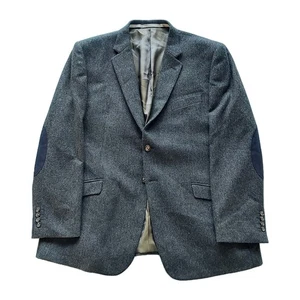 Brook Taverner Blazer Men 46R Moon Extra Fine Lambswool Yorkshire Grey Olive - Picture 1 of 13