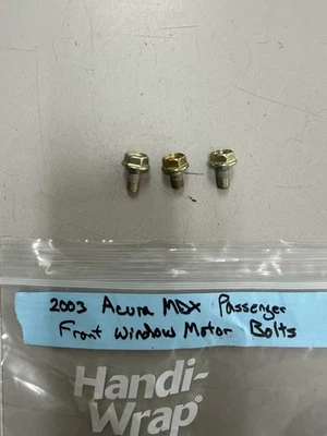 2003 Acura Mdx Front Passenger Window Regulator Motor Bolts - Image 1 of 2
