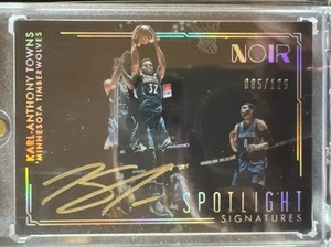 2016-17 Noir Spotlight Signatures Karl-Anthony Towns Gold Auto /125 AM - Picture 1 of 1