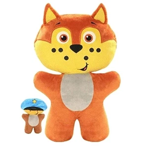 Jay@Play 2-in-1 People Pet Heroes Bow Wow Flip Pup Dog Police Officer Plush Toy - Picture 1 of 10