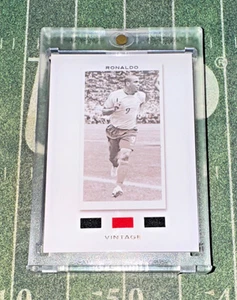 Parche Camiseta 2022-23 Futera Vintage Ronaldo R9 Triple Usado en el Juego/21 SSP📈🔥 - Imagen 1 de 3
