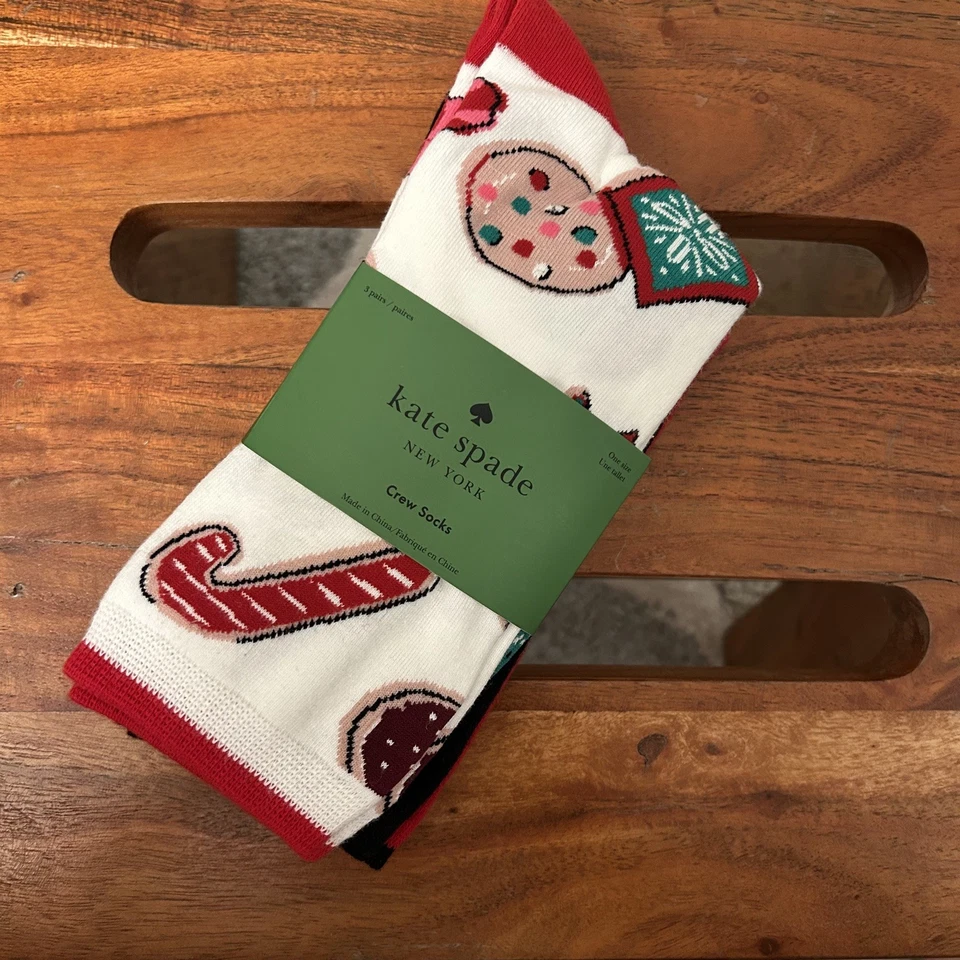 Paquete de 3 calcetines Kate Spade New York talla única Foto 1 de 2
