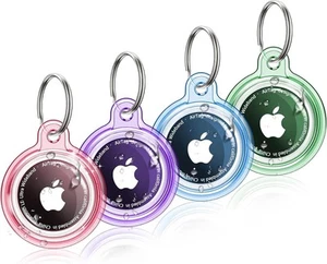 4 Pack Airtag Holder,AirTag Case with Keychain,Lightweight Anti-Scratch,... - Picture 1 of 7
