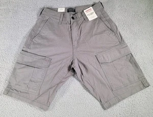 Levi Strauss Signature Utility bequeme Herrenshorts 10" Cargo khaki grau neu mit Etikett - Bild 1 von 5
