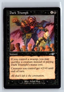 (3x) DARK TRIUMPH – MTG Magic the Gathering Card – Nemesis – Uncommon - Picture 1 of 6