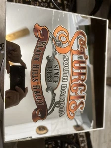 Sturgis Mirror Sign Since 1938 Black Hills Rally 12” X 14” - Picture 1 of 5